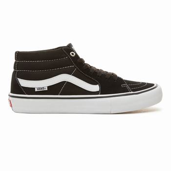 Férfi Vans Sk8-Mid Pro Deszkás Cipő VA8492650 Fekete/Fehér